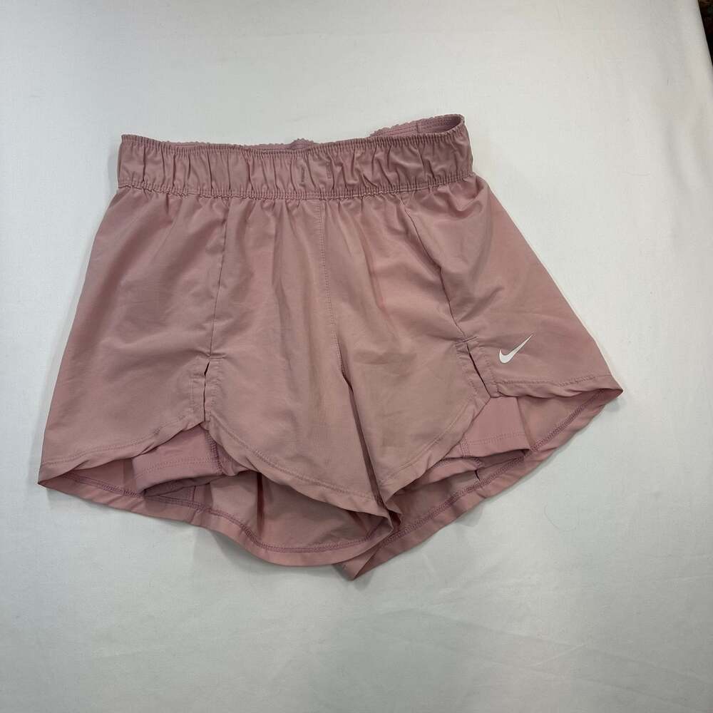 Nike Women's Dri-FIT High-Waisted 3" 2-in-1 Shorts Smokey Mauve, XS